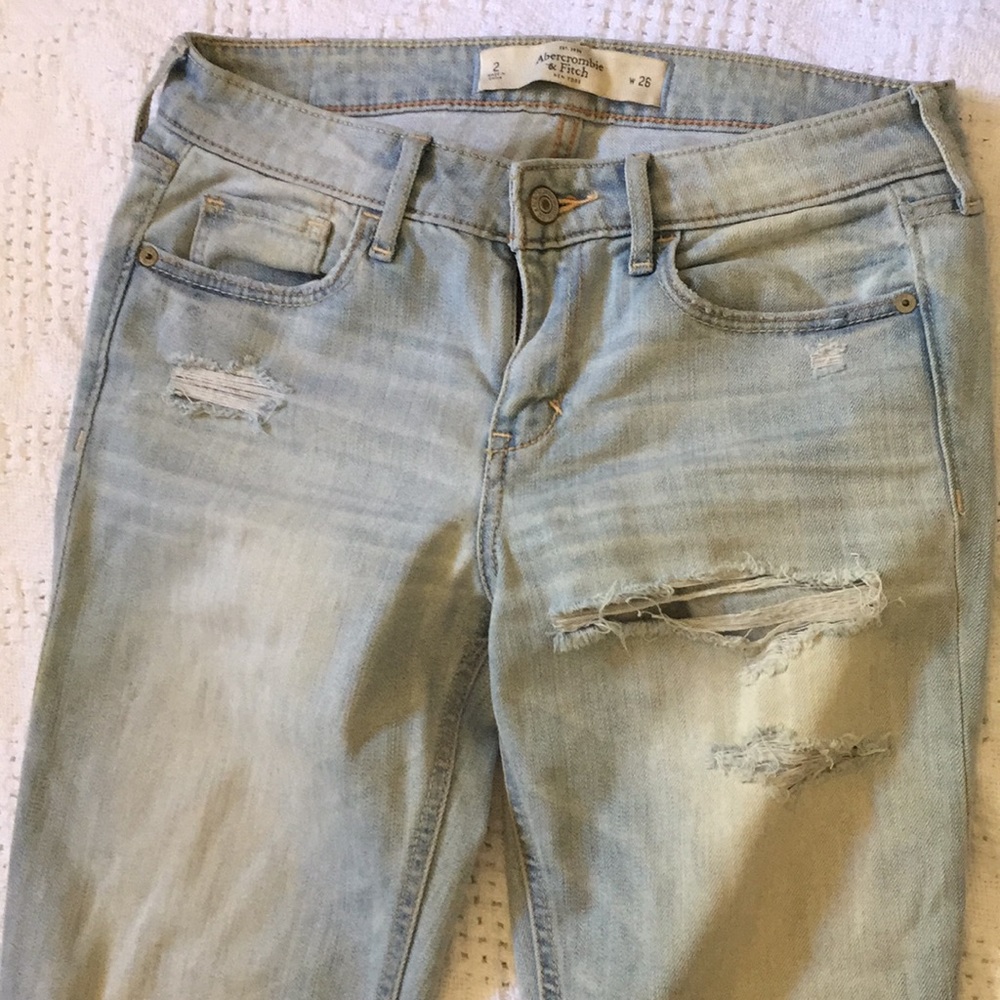 Distressed jeans